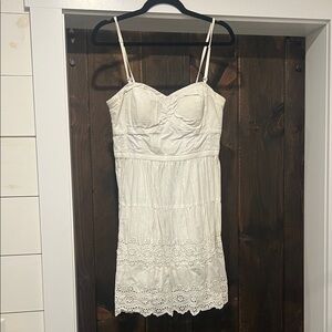 American Eagle Outfitters Cream Lace Dress